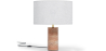Buy Table Lamp with Marble Base - Luyer White 60663 in the United Kingdom