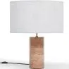 Buy Table Lamp with Marble Base - Luyer White 60663 - in the UK