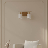 Buy Wall Lamp Aged Gold - 2-Light Wall Sconce - Jhana Aged Gold 60684 home delivery