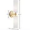 Buy Wall Lamp Aged Gold - 2-Light Wall Sconce - Ouna Aged Gold 60683 with a guarantee