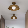 Buy Ceiling Lamp - Vintage Wall Light - Sine Aged Gold 60677 - prices