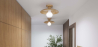 Buy Ceiling Lamp - Wooden Wall Light - Goodman Natural 60675 - prices