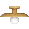 Buy Ceiling Lamp - Wooden Wall Light - Goodman Natural 60675 - in the UK