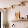 Buy Ceiling Lamp - Wooden Wall Light - Goodman Natural 60675 in the United Kingdom