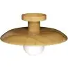 Buy Ceiling Lamp - Wooden Wall Light - Goodman Natural 60675 - in the UK