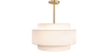 Buy Ceiling Pendant Lamp - Fabric Shade - Gerbu Aged Gold 60680 at MyFaktory