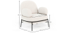 Buy Designer Armchair - Upholstered in Bouclé Fabric - Hedar White 61223 in the United Kingdom