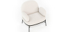 Buy Designer Armchair - Upholstered in Bouclé Fabric - Hedar White 61223 home delivery