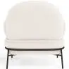 Buy Designer Armchair - Upholstered in Bouclé Fabric - Hedar White 61223 home delivery