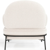Buy Designer Armchair - Upholstered in Bouclé Fabric - Hedar White 61223 home delivery