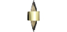 Buy Golden Wall Lamp - Sconde - Heyra Aged Gold 60664 home delivery