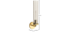 Buy Wall Sconce Candlestick Lamp - Gold - Pryi Aged Gold 60669 - in the UK