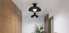 Buy Ceiling Lamp - Black Ceiling Fixture - Sine Black 60678 - prices