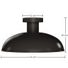 Buy Ceiling Lamp - Black Ceiling Fixture - Sine Black 60678 - prices