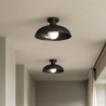 Buy Ceiling Lamp - Black Ceiling Fixture - Sine Black 60678 in the United Kingdom