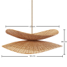 Buy Rattan Hanging Lamp - Boho Bali - Futaw Natural 61225 - prices