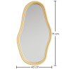 Buy Wall Mirror in Rattan - 71 CM - Verai Natural 61227 home delivery