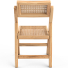 Buy 2 pack of Dining chair in Canage rattan and wood -  Bama Natural wood 61229 in the United Kingdom