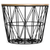 Buy Basket Side table Black 58416 - in the UK