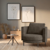Buy Design Armchair - Velvet Upholstery - Nagar Taupe 60687 - prices