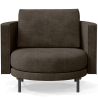 Buy Design Armchair - Velvet Upholstery - Nagar Taupe 60687 - in the UK