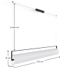 Buy  Pendant Lamp Horizontal LED Bar - Starey White 61235 in the United Kingdom