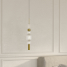 Buy Design Pendant Lamp - LED - Loraina Gold 61253 in the United Kingdom