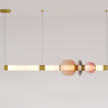 Buy Crystal Pendant Lamp - LED - Banton 100 CM Pink 61255 - in the UK