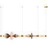 Buy Crystal Pendant Lamp - LED - Banton 120 CM Multicolour 61256 - in the UK