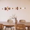 Buy Crystal Pendant Lamp - LED - Banton 120 CM Multicolour 61256 - in the UK