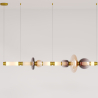 Buy Crystal Pendant Lamp - LED - Banton 120 CM Multicolour 61256 - in the UK