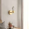 Buy Golden Wall Sconce - Petra Gold 61258 in the United Kingdom