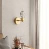 Buy Golden Wall Sconce - Petra Gold 61258 in the United Kingdom