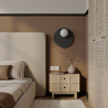 Buy Wall Sconce Lamp - Modern Design - Gurio Black 61262 in the United Kingdom