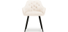 Buy Dining Chair with Armrests - Upholstered in Premium Bouclé - Carrol White 61267 in the United Kingdom