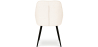 Buy Dining Chair with Armrests - Upholstered in Premium Bouclé - Carrol White 61267 in the United Kingdom