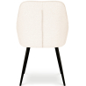 Buy Dining Chair with Armrests - Upholstered in Premium Bouclé - Carrol White 61267 - in the UK