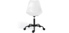 Buy Swivel Office Chair Tulip with Wheels - Black Frame White 61270 in the United Kingdom