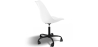 Buy Swivel Office Chair Tulip with Wheels - Black Frame White 61270 home delivery