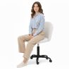 Buy Upholstered Office Chair - Bouclé - Bennett White 61271 at MyFaktory