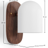 Buy Wooden and Metal Wall Sconce - Lura Brown 61274 at MyFaktory