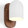 Buy Wooden and Metal Wall Sconce - Lura Brown 61274 in the United Kingdom