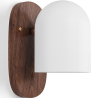 Buy Wooden and Metal Wall Sconce - Lura Brown 61274 - in the UK