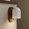Buy Wooden and Metal Wall Sconce - Lura Brown 61274 - prices