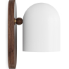 Buy Wooden and Metal Wall Sconce - Lura Brown 61274 home delivery