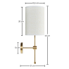 Buy Gold Metal Wall Sconce - Vintage - Greis Gold 61275 at MyFaktory