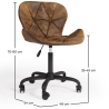 Buy Vintage Office Chair - Vegan Leather - Haer Vintage brown 61278 - in the UK