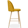 Buy Fabric Upholstered Stool - Scandinavian Design - 66cm - Bennett Yellow 61276 - in the UK