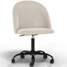 Buy Upholstered Office Chair - Velvet - Bennet Beige 61272 in the United Kingdom
