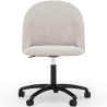 Buy Upholstered Office Chair - Velvet - Bennet Beige 61272 - in the UK